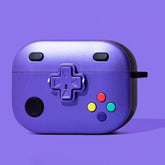 Silicone AirPods Case 1″ - Purple Game Console Design, Cute and Funny